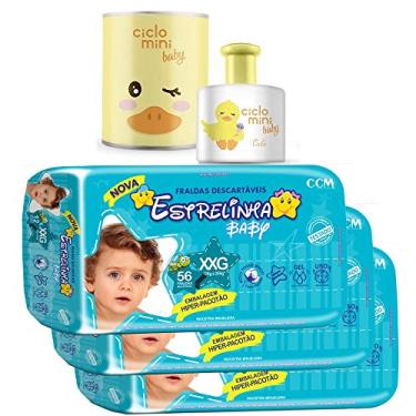 Imagem de FRALDA DESCARTAVEL INFANTIL ESTRELINHA BABY HIPER XXG 56 UNIDADES