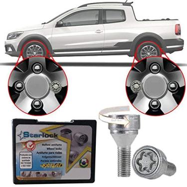 Imagem de Trava Antifurto Anti Roubo de Roda Parafuso Porca Farad Starlock Volkswagen Saveiro 1985 à 2019 Com Mais de 10.000 Segredos L2/E