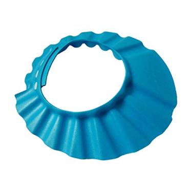Imagem de DOITOOL Touca de xampu ajustável para bebês com entrada de água e orelha, viseira de banho, touca, enxaguador de cabelo, protetor para bebês e crianças sem almofadas auriculares