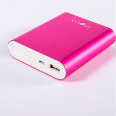 Imagem de Carregador portatil para celular power bank rosa 10000 com indicador de carga inova 1051