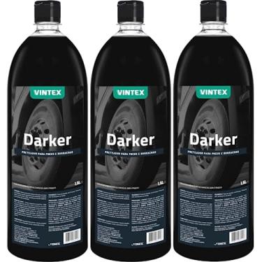 Imagem de Kit 3 Darker Restaurador Renovador de Pneu Pretinho Borracha 1,5l Vintex