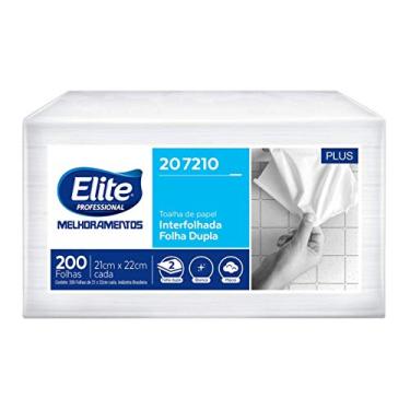 Imagem de Elite Professional Papel Toalha Interfolhado Folha Dupla Elite Plus Com 200 Folhas