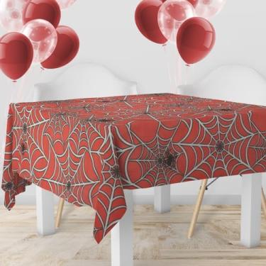 Imagem de 1 Toalha Mesa Festa Estampado TNT Spider Teia Aranha 140X200
