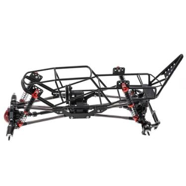 Imagem de CIADAZ Estrutura do chassi do carro com controle remoto Rack de tubos de metal para escalada Rack de tubos de carro Substituição da estrutura da esteira para AXIAL SCX10 90022 90027 1/10 Peças do mode