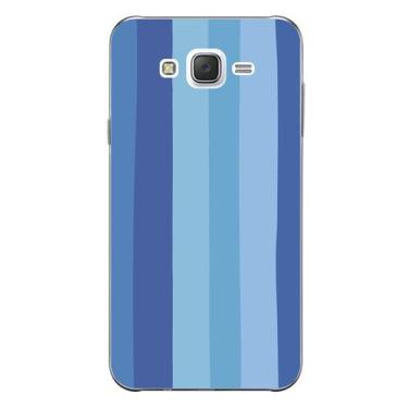 Imagem de Capa Case Capinha Samsung Galaxy  J7 Arco Iris Azul - Showcase