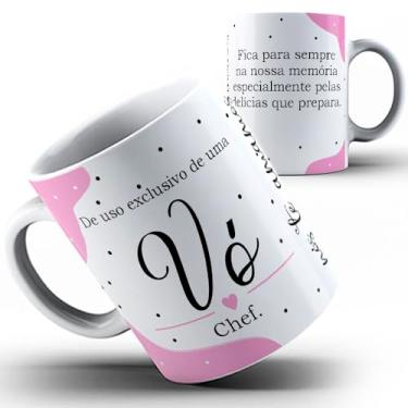 Imagem de Caneca Vó Avó vovó Chef sempre na memória 23a (Preta)