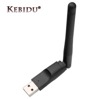 Imagem de Kebidu-adaptador de rede sem fio wi-fi  150m  usb 2.0  802.11 b/g/n  dongle mini wi-fi para laptop e