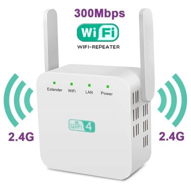 Imagem de Wireless WiFi Repetidor Booster  Expansor De Rede  Antena De Energia Do Roteador  Wi-Fi  Extensor De