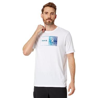 Imagem de Hurley MTS0035750H108M Camiseta de manga curta gradiente halfer branca 2 MD branco M