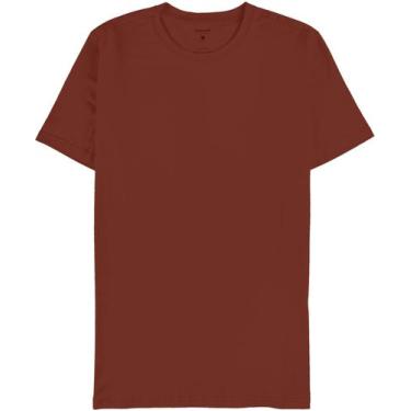 Imagem de Camiseta Básica Masculina Malwee - Marrom