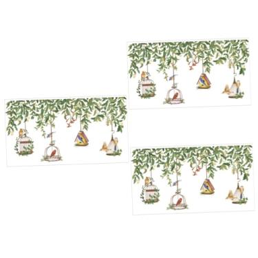 Imagem de HEMOTON 3 Partidas Adesivo De Parede Adesivos De Flores Adesivo De Flor Adesivos De Arte De Parede Decoração De Folhas Verdes Parede Autoadesiva Doméstico Pvc Flor Videira