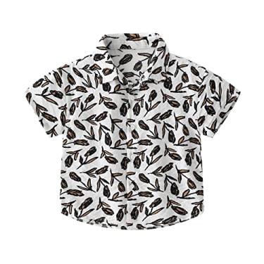 Imagem de Tops de alças finas para meninas verão estampado manga curta gola camisas leopardo shorts meninas, Preto, 5-6 Anos