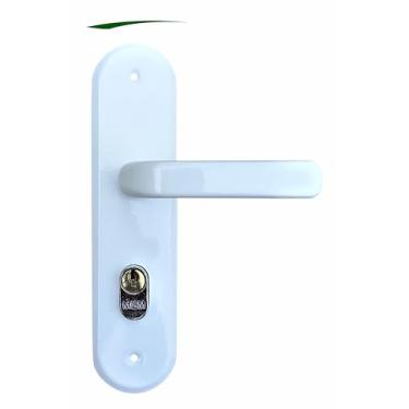 Imagem de Fechadura Externa Espelho Aço Branca 40mm Mgm Stilo