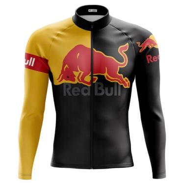 Imagem de Camisa Ciclismo Mountain Bike Masculina Red Bull Zíper Full - Pro Tour