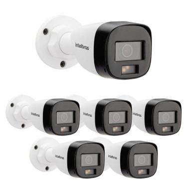 Imagem de Kit 6 Câmeras Multi HD 2 Megapixels 20m VHD 1220 B FULL COLOR Intelbras