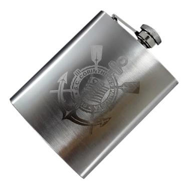 Imagem de Cantil de Whisky Cachaça Vodka Gin Conhaque Pitu Vinho Aperitivo Inox Personalizado 198ml 7Oz Portátil de Bolso Bebida