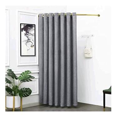 Imagem de Guarda-roupa Vestiário portátil em forma de L vestiário para proteção de privacidade e divisor de quarto, inclui cortina de sombreamento, haste de suspensão armário