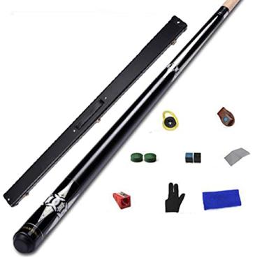 Imagem de LIUHD Tacos de Bilhar de Bilhar para Sinuca de Entretenimento Snooker Bilhar Acessórios Completamente Retos, Conjunto de Tacos de Piscina com Estojo Rígido para Sala de Jogos Bilhar Bar