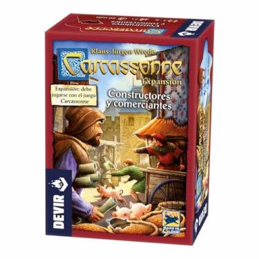 Imagem de Carcassonne Comerciantes e Construtores 2ª Edição - Expansão - Devir