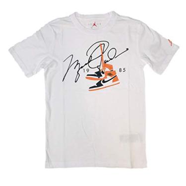 Imagem de Nike Camiseta Air Jordan Big Boys Jumpman Signature, Branco, M
