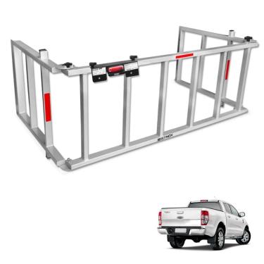 Imagem de Extensor de Caçamba Ranger 2013 a 2023 Rampa Prata