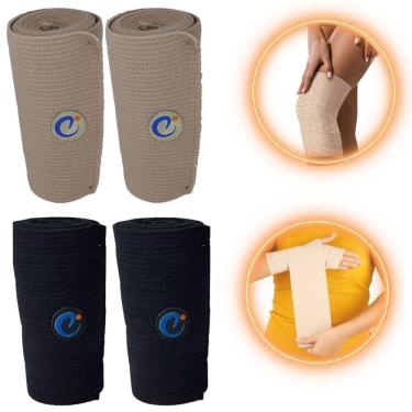Imagem de Atadura Elástica Compressiva Bandagem Esportiva - Cor Bege