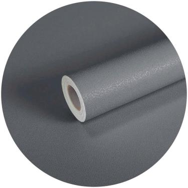 Imagem de Papel Parede Adesivo Lavável Texturizado Casca Cinza Escuro