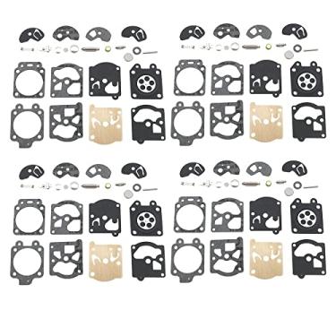 Imagem de Acessórios de carburador de carburador de motosserra Kit de reparo de agulha de junta de diafragma para WA WT Walbro Series K10 K20-WAT (4SET)
