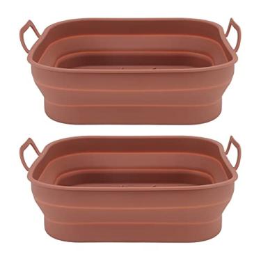 Imagem de Eletrodomésticos Peças de Eletrodomésticos Cesta de Silicone para Fritadeira de Ar Quadrada Reutilizável Fritadeira de Ar Tigela de Silicone Fritadeiras de Ar Resistentes Ao