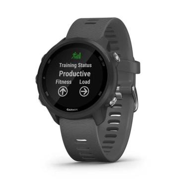 Imagem de Smartwatch e Monitor Cardíaco de pulso com gps Garmin Forerruner 245 - Cinza