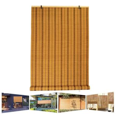 Imagem de Cortina de rolo de bambu, cortinas de rolo de luz de filtro, persianas de rolo de bambu para janelas, escurecimento de varanda doméstica, divisória de bambu para sala de chá, cortina de bambu para