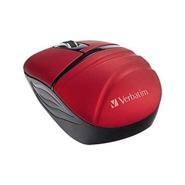 Imagem de Verbatim Mini mouse óptico de viagem sem fio 2,4G com nano receptor para Mac e PC - vermelho
