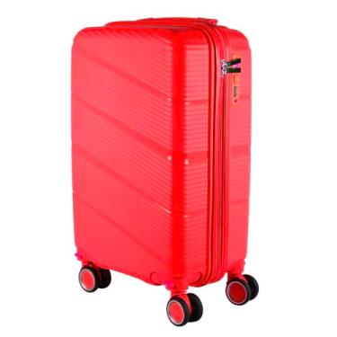 Imagem de Mala Média 23KG Polipropileno Iquebravél Giratória Dubai (Vermelha Dubai)