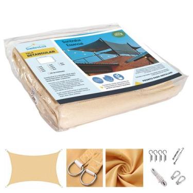 Imagem de Tela toldo sombreamento sombralux essencial 4x3 areia