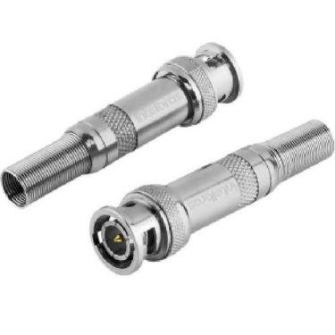 Imagem de Conector Bnc Macho Com Mola Conex 1000 10 Peças - Intelbras