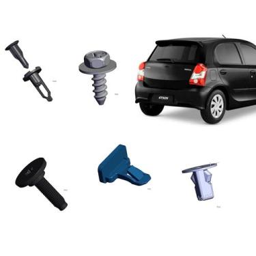 Imagem de Kit Presilha Parachoque ETIOS CROSS 2013 A 2018 TRASEIRO - Plastcar