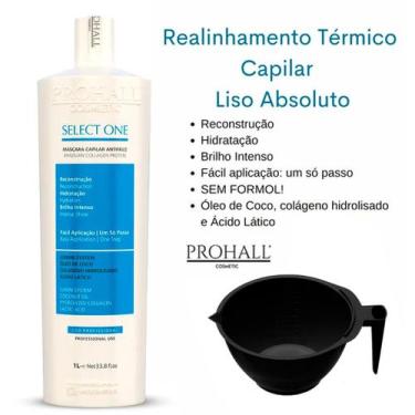 Imagem de Progressiva Select One 1L Prohall +Cumbuca - Prohall Cosmetic