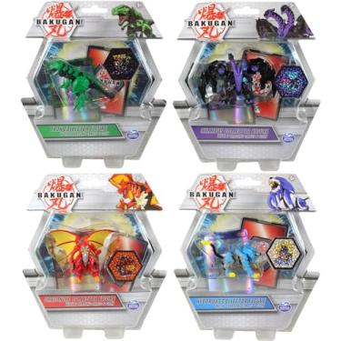 Imagem de Bakugan - Deluxe Collector Figure Bundles with 2X Cards & Coin in Each Pack (4 Pack - Set 1)