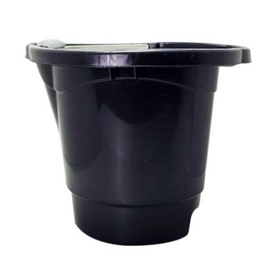 Imagem de Balde de Plástico Acqua Line 8 Litros com Alça Preto - MB