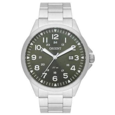 Imagem de Relogio Orient Masculino MBSS1380 E2SX Mostrador Verde Militar Numeric
