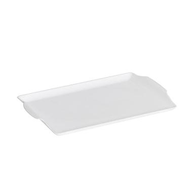 Imagem de Bandeja Square Retangular 23x35 Branca Em Polipropileno Linha Tropical Vem