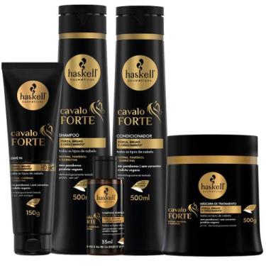 Imagem de Kit Cavalo Forte Haskel Com 5 Itens- 500ml (Complexo 35ml) - Haskell