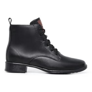 Imagem de bota feminina pantaneiro couro legitimo ajuste atacador (preto, BR, Adulto, Numérico, 39)