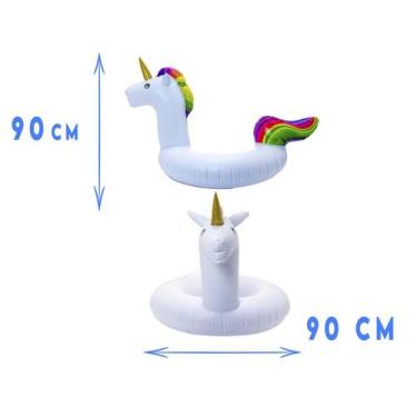 Imagem de Boia Inflável De Unicórnio Médio 90cm - Elite