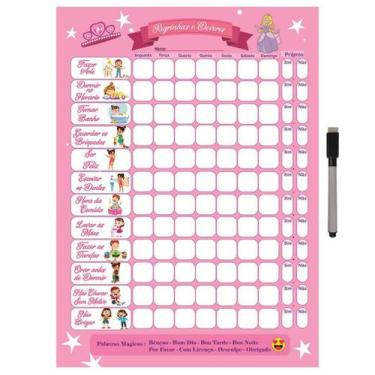 Imagem de Quadro Tabuada De Metal Multiplicação 40X29Cm + Caneta M9 - Ideal Plan