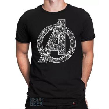 Imagem de Camiseta Vingadores Avengers Logo Endgame Capitão America - KING OF GE