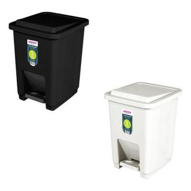 Imagem de Cesto Lixo Cozinha E Banheiro Com Pedal 7 Litros Lixeira - SANREMO, Pr