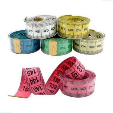 Imagem de Fita Métrica 150cm Costura Corporal Medidas + Pote Acrílico - tailorin