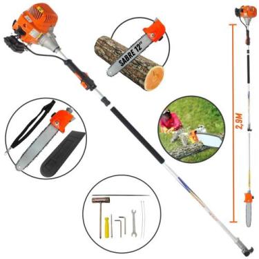 Imagem de Motopodador de Galhos Altos Vulcan VP3300L 33CC Motor 2T Com Sabre de 