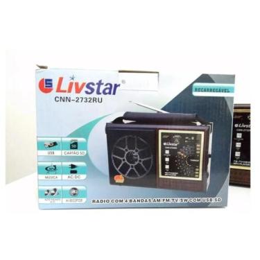 Imagem de Radio Retro Portátil Livstar 2732 - Am Fm Sw Usb